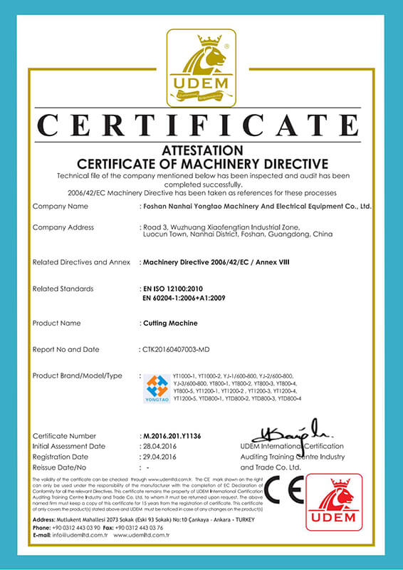CE certificate